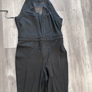 Bebe Ponte &Lace Jumpsuit